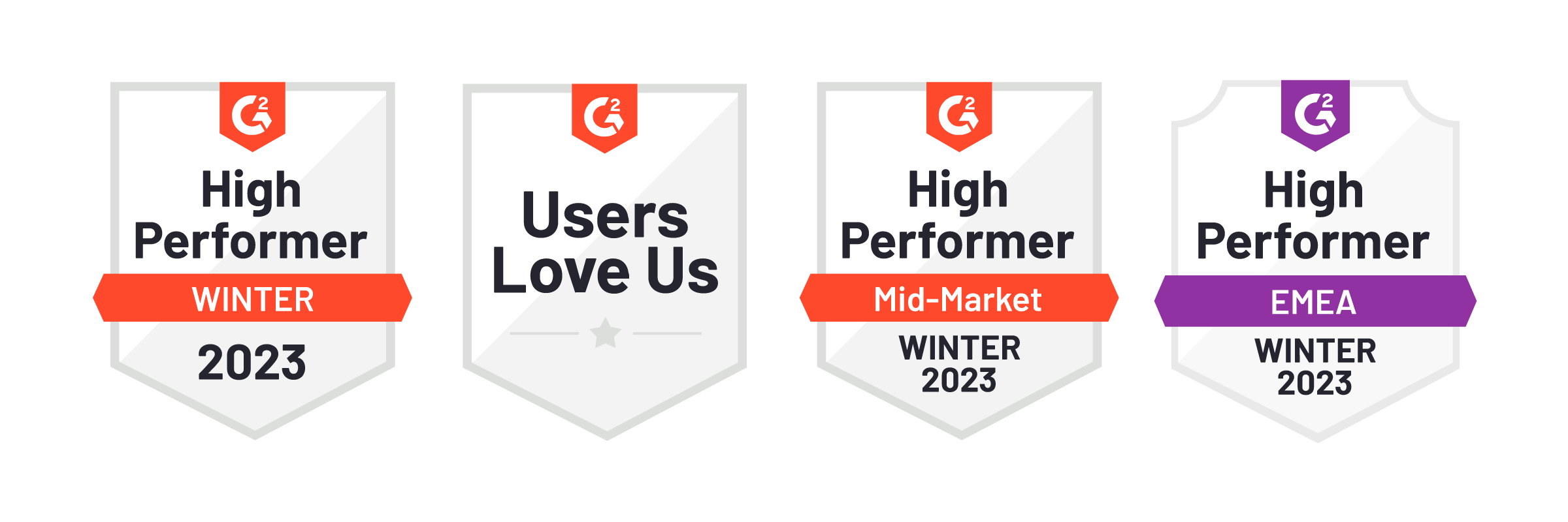 G2 badges
