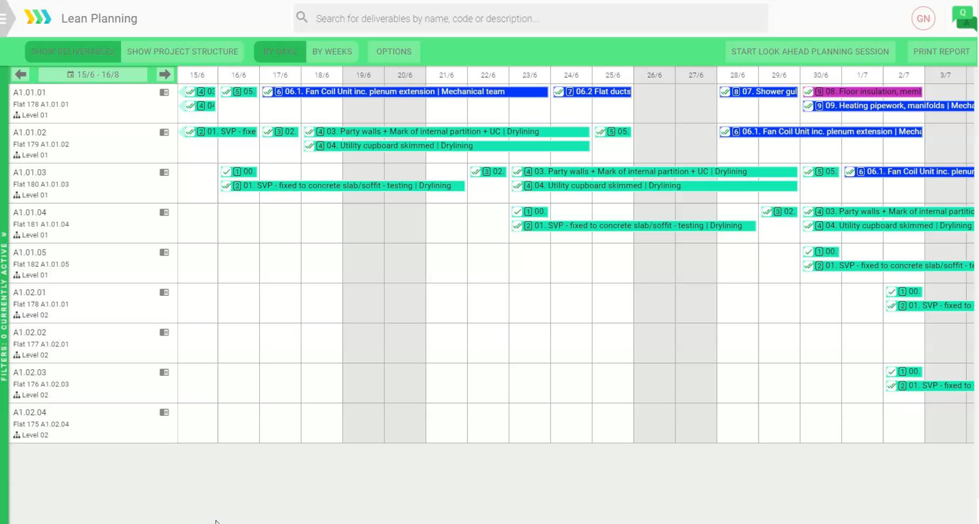 Real-time view of projects - Sablono